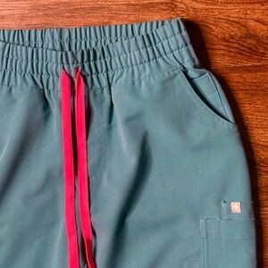 FIGS Scrub Pants Women Small Blue Cargo Technical Collection W20SW2031T